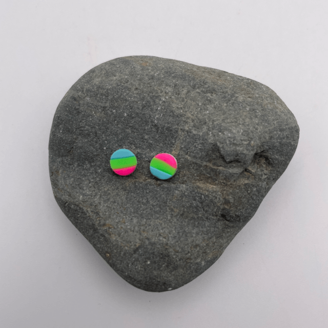 Mini stripey studs