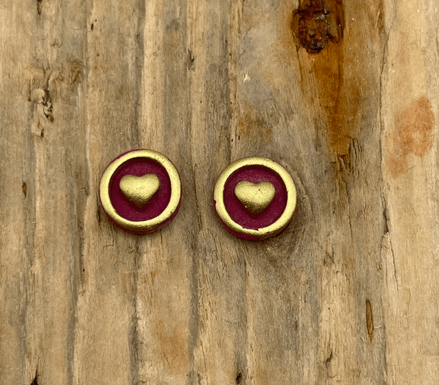 Gold hearts