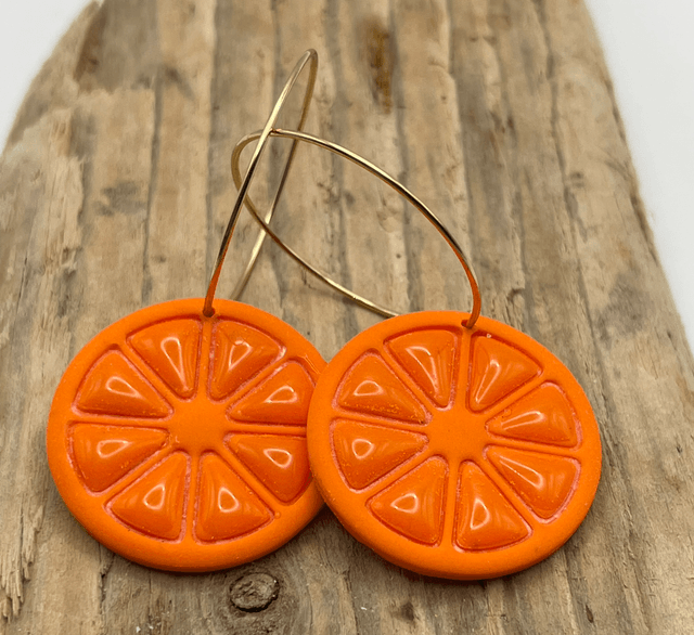Orange slices with large hoops