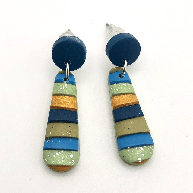 Blue layered drops