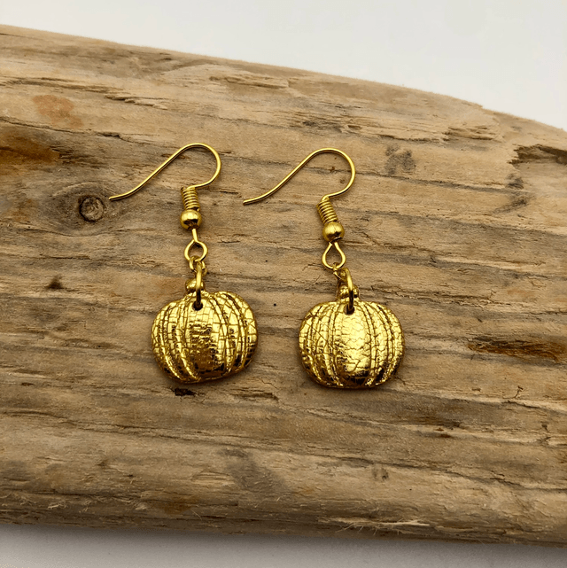 Gold foil pumpkins