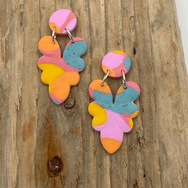 Pastel statement danglies 
