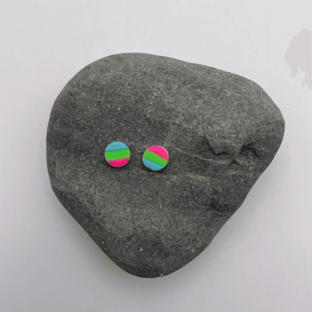 Mini stripey studs