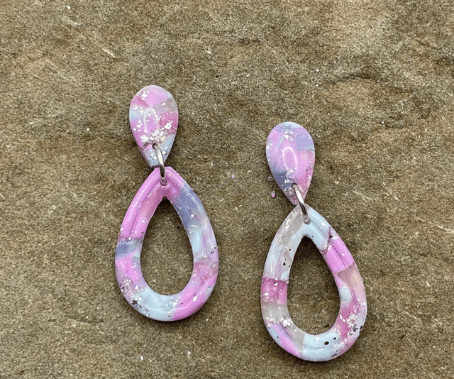 Lilac mist statement danglies