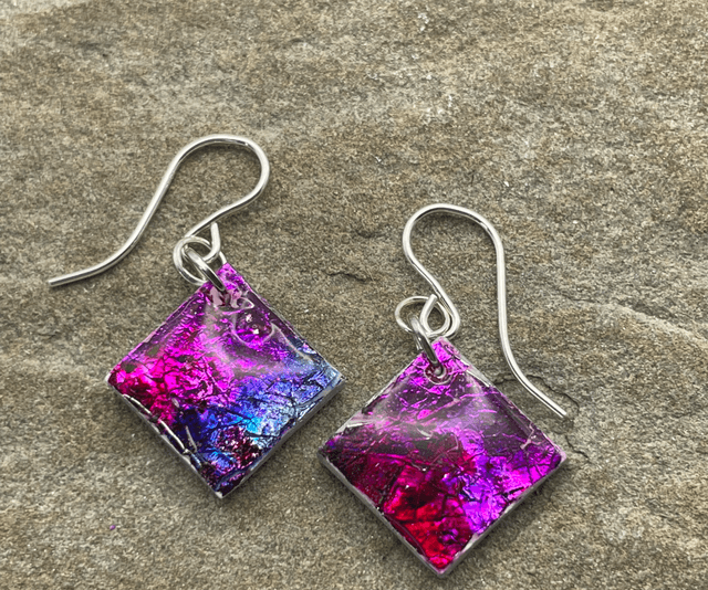 Metallic square dangles #2
