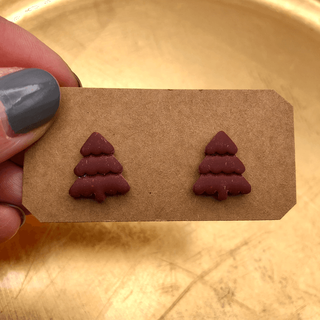 Burgundy Christmas trees