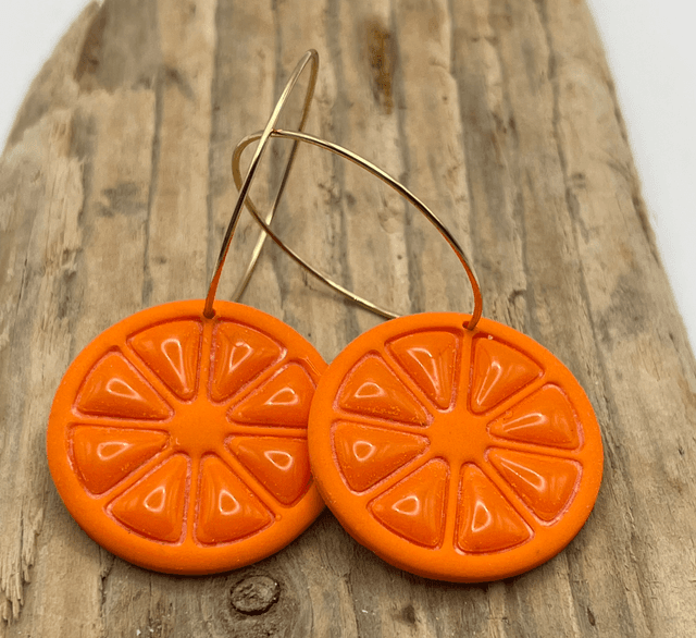 Orange slices with large hoops