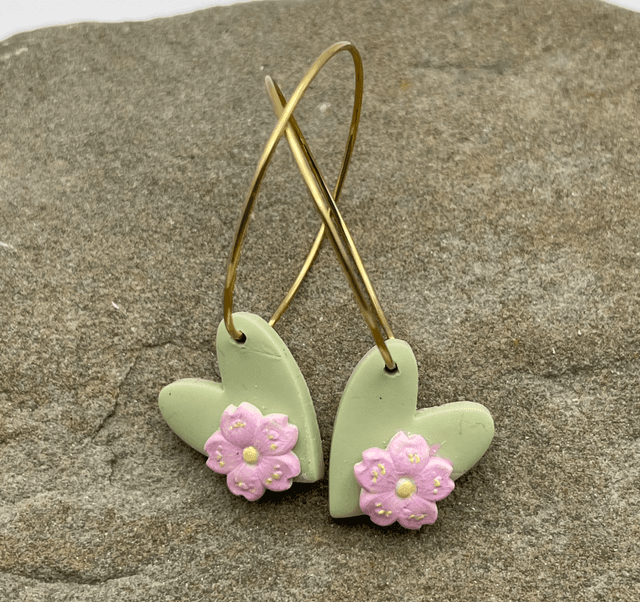 Blossom heart hoops #1