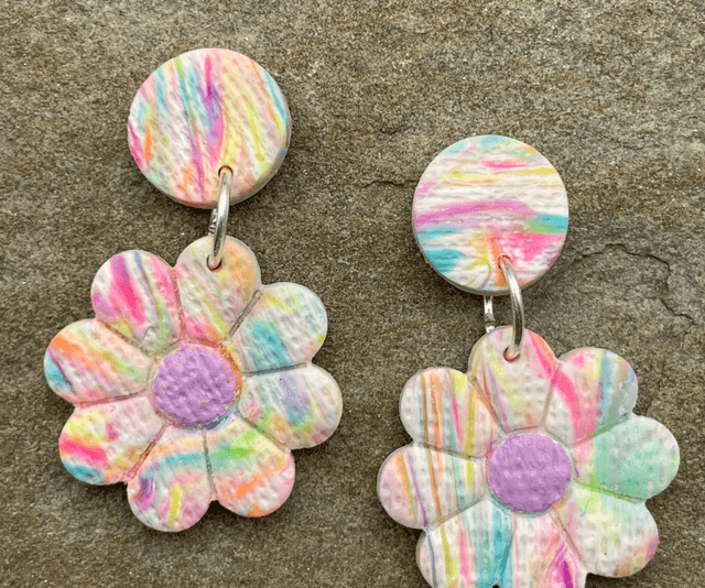 Confetti statement earrings