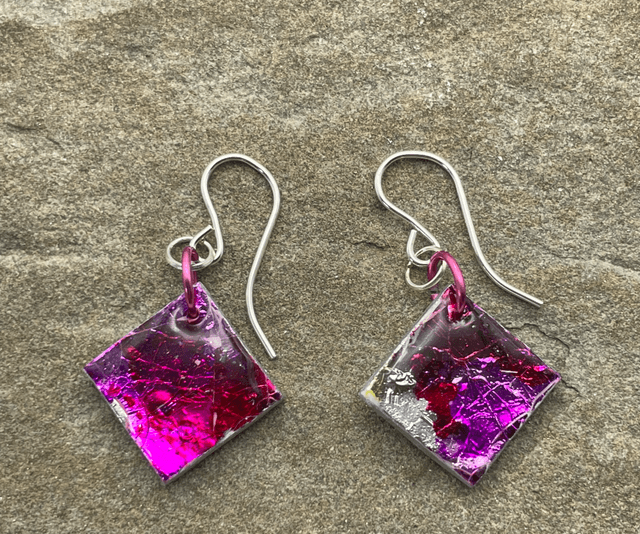 Metallic square dangles #1